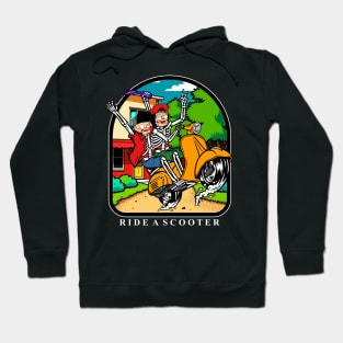 ride a scooter Hoodie